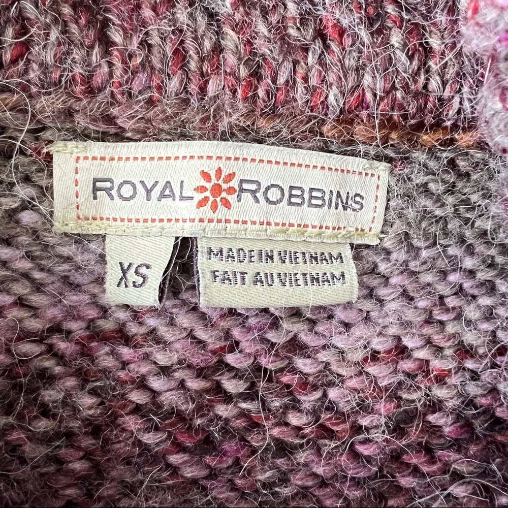 Royal Robbins multicolour knit funnel neck short sleeve tunic sweater XS - Picture 14 of 14